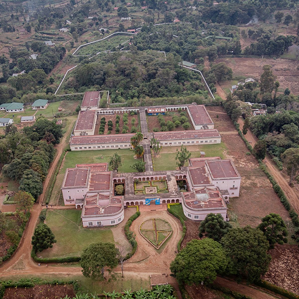 Vue panoramique du complexe du CRSN Lwiro
